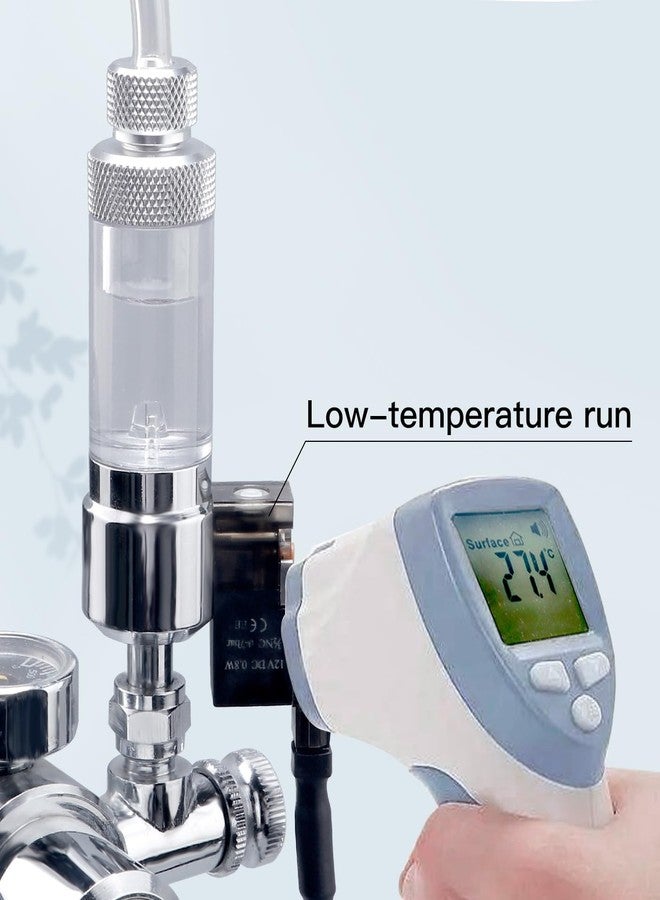 Clscea CO2 Bubble Counter with Solenoid Valve and Check Valve for CO2 Generator Regulator Planted Aquarium Screw Connection - Image 3